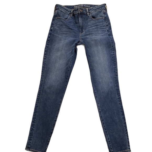LADIES AMERICAN EAGLE SZ 6 SUPER HI RISE JEGGING - Picture 1 of 11